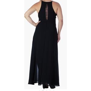 Standards & Practices Lace detailed sleeveless maxi dress black plus size 24
